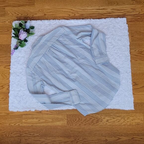 American Eagle Outfitters Blue Striped Button Down, Men's Small, Like Ne… - Picture 2 of 7